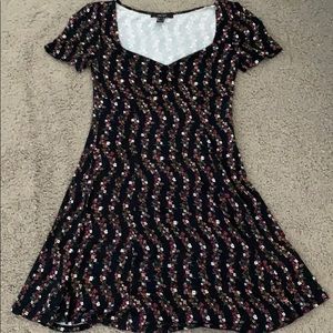 black floral dress